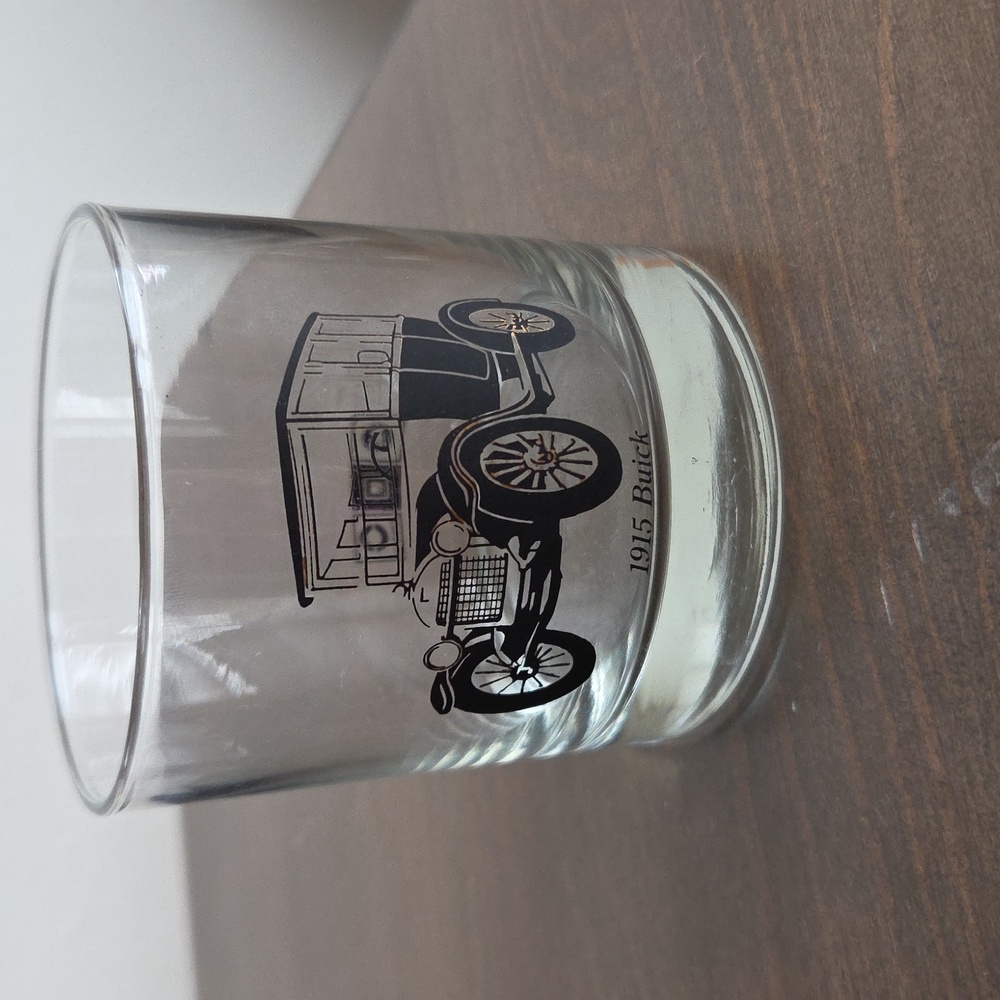 Vintage 1915 Buick High Ball Whiskey Glass Tumbler